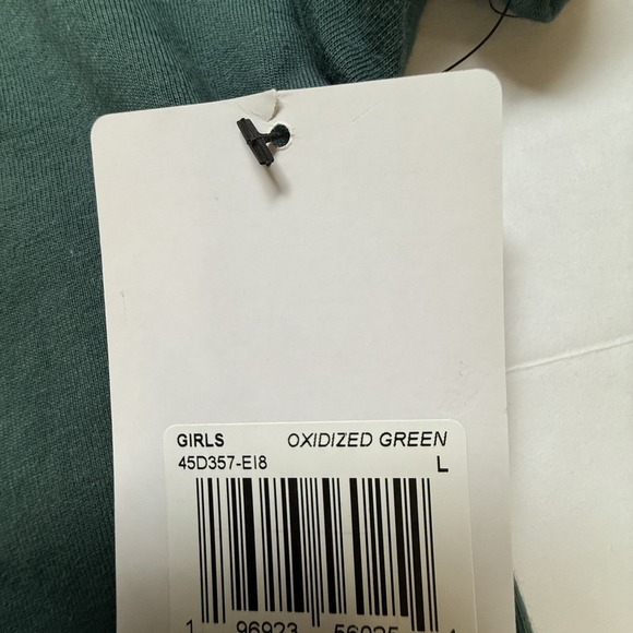 Jordan Nike Girls' Flight Jumpman T-Shirt NWT - Size L - Oxidized Green - Picture 6 of 7